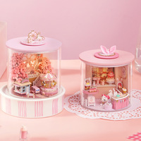 Kit de Modélisation 3D Bouteille des Rêves - Maison Miniature en Bois dans un Pot en Verre 101-500 Pièces Décoration Unique pour la Maison et le Bureau Cadeau DIY Premium pour Adultes