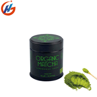 Matt Finish Matcha Tin 40 Gram Air Tight Hojalata Lata Producto DE SALUD Polvo Embalaje Caja de lata para té