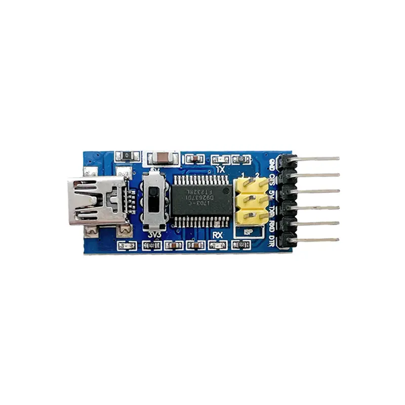 Papan Breakout FT232RL FTDI FT232 USB ke TTL FTDI, modul adaptor seri FT232RL