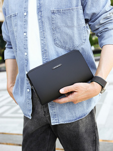 Sac à <span class=keywords><strong>main</strong></span> décontracté tendance pour <span class=keywords><strong>homme</strong></span> en PU souple avec verrouillage sécurisé par empreinte digitale - Product Image 3