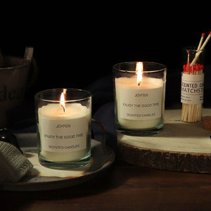 Ready Stock Essential Oil Soy Wax Glass Scented <b>Candles</b> Bedroom Home Decor Gift Box Souvenir - Product Image 1