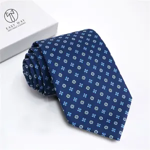 Gravata de pescoço floral de poliéster, gravatas personalizadas para homens, impressão digital