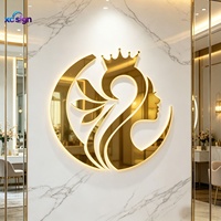 Transformateur AC étanche IP65, enseigne rétroéclairée en acier inoxydable 3D LED personnalisée, hôtels commerciaux, bars, bâtiments, bureaux, télécommande