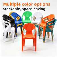 Chaise de salle à manger en plastique couleur personnalisée, haute résistance, monobloc, fauteuil de salon en plastique blanc courbé pour la restauration commerciale
