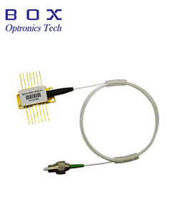 ไดโอดเลเซอร์แบบผีเสื้อ 520 นาโนเมตร 14 พิน พร้อมเทอร์มิสเตอร์ TEC ใยแก้วนำแสง SM PM กำลัง 30 มิลลิวัตต์ หัวต่อ FC APC - Product Image 1