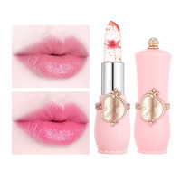 Rouge à lèvres en gelée de cristal à changement de couleur magique 6 couleurs, brillant à lèvres nutritif longue durée, baume à lèvres naturel