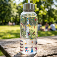 Autocollants adhésifs en vinyle transparent résistants à l'huile personnalisés, étiquettes de dessin animé imperméables, décoration pour ordinateur portable, étui de téléphone, UV MINGHAO