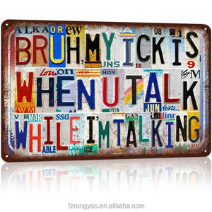 2026 En gros Plaque métallique vintage style Man Cave, Bar, Vin, Whisky, Autocollants rétro, Affiche, Décoration intérieure - Product Image 1