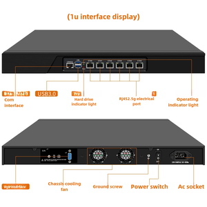 Cwwk J4125 1U Fast 2.5G Commercial Internet Management <strong>Gateway</strong> Rack Six-Network Port Industrial <strong>Computer</strong> Intel Core I5 DDR4 RAM - Product Image 4