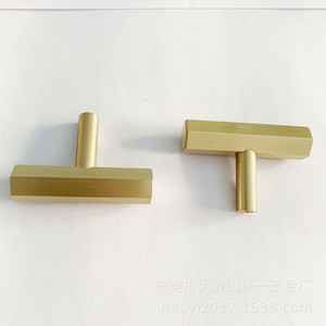<b>Copper</b> Furniture Handle Hexagonal Drawer Pull Chinese Style Anti Rust Home Decoration - Product Image 2