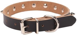 Collares de metal de cuero para mascotas <span class=keywords><strong>Collar</strong></span> de gato tachonado ajustable con remaches de pinchos correa de bala <span class=keywords><strong>collar</strong></span> de hebilla de perro - Product Image 5