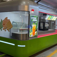 Chariot alimentaire extérieur attrayant en forme de capsule, idéal comme chariot alimentaire personnalisé pour les promotions commerciales