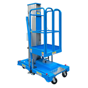 Ascenseur de taille compacte 4m 6m 8m 9m 10m un seul mât vertical en alliage d'aluminium Table élévatrice électrique pour homme - Product Image 4