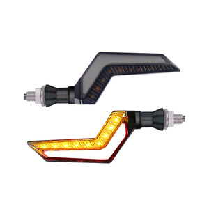 ไฟเลี้ยว LED มอเตอร์ไซค์ ADT ความสว่างสูง รุ่น Wing Light Flowing Spirit Beast สีเหลืองอำพันคู่  แบบสากล - Product Image 6
