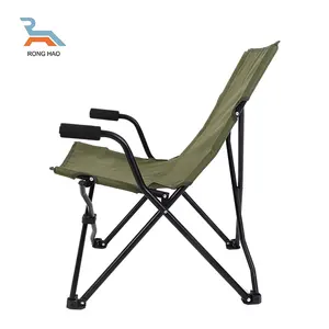 Özelleştirilmiş demir alüminyum piknik sandalye açık eğlence arkalığı kamp sandalyesi