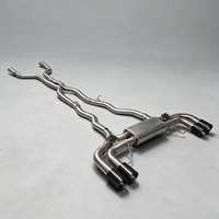 DZ Sport Catback Auspuffanlage Schalldämpfer für BMW 750 750i 4.4T G12 SS304 Auto-Performance Vierrohr-Auspuffsystem mit Ventil