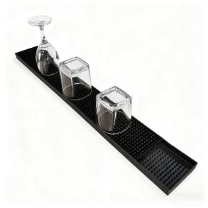 แผ่นรองกันลื่นแบบรักษ์โลกสำหรับเคาน์เตอร์บาร์ทันสมัย ขนาด 23 นิ้ว x 3 นิ้ว รูปทรงสี่เหลี่ยมผืนผ้า ทำจาก PVC สำหรับโรงแรมและร้านอาหาร - Product Image 1