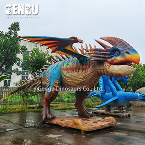 Escultura de Dragón Occidental Animatrónico Personalizada |   Modelo de Dragón de Fantasía Realista y Simulada para Parques, Museos y Accesorios de Cine - Product Image 3