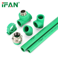 Raccord coudé femelle à fusion en polypropylène IFAN CE ISO pour tuyaux PPR 20mm 25mm, raccord de plomberie PPR