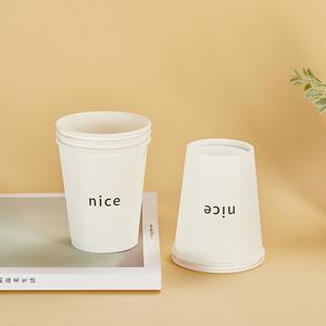 Tazas de café de papel personalizadas con logotipo ecológico de alta calidad taza de papel impresa taza de papel de doble pared con funda de tapa - Product Image 3