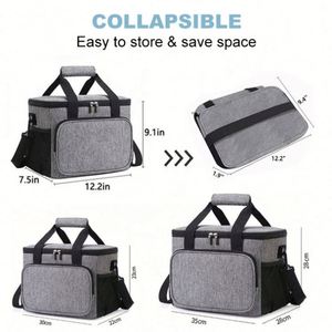 Nueva Bolsa Térmica Aislada Personalizada con Diseño Moderno, Bolsa de Almuerzo Portátil a Prueba de Fugas para Exteriores con Correa Ajustable - Product Image 3