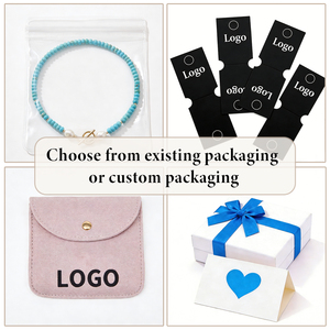 Turquoise Beaded Necklace Pearl Toggle Choker Boho Style Summer Gemstone Minimalist Design Jewelry Necklaces - Product Image 4