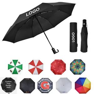 Parapluie pliant personnalisé avec logo imprimé, pare-soleil, coupe-vent, promotionnel, cadeau personnalisé - Product Image 3