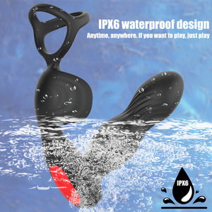 Masajeador de Próstata Telescópico de Silicona, Vibrador de Masaje Masculino con Tapón Anal y Anillo de Eyaculación, Juguete con Control Remoto para Hombres - Product Image 2