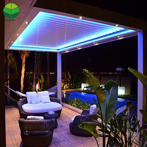 Elegante tubo cuadrado al aire libre de aluminio automático pérgola <span class=keywords><strong>louvre</strong></span> gazebo - Product Image 3