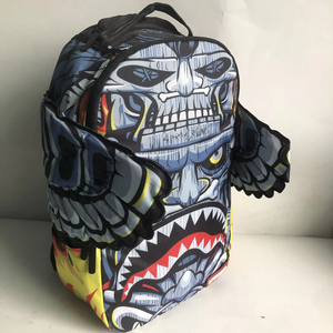 OEM không thấm nước Polyester trường Ba lô cho sinh viên Thanh Niên & người cao niên Dây kéo đóng cửa thời trang phim hoạt hình mô hình cho thương mại nước ngoài - Product Image 3