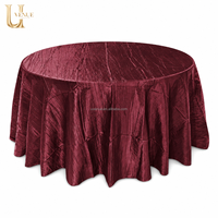 Nappe en taffetas froissé Uvenue, élégante, texturée, vert émeraude, pour réception de mariage, banquet, événement, fête, décoration