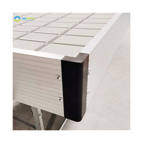Table roulante d'inondation 4x8 avec poteaux verticaux accrocher la table de flux hydroponique de lumière LED bancs de culture pour serres à plusieurs travées