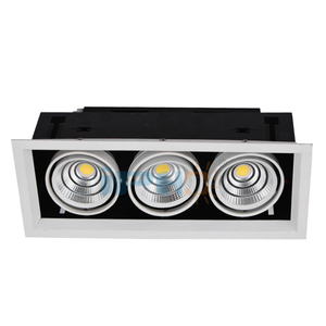 5 años de garantía CRI80 <span class=keywords><strong>30W</strong></span> Triple cabezas Techo <span class=keywords><strong>Downlight</strong></span> Cob <span class=keywords><strong>Led</strong></span> Grille Spot Light - Product Image 6