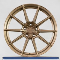 Nouvelles jantes en alliage à 10 rayons forgées par flux, de 15 à 24 pouces, jantes de tuning décalées, finition personnalisée, PCD ET haute performance pour berline