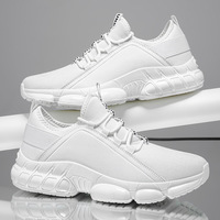 Nouvelles chaussures de sport blanches en maille respirante, version coréenne, légères, à semelle souple, antidérapantes, décontractées pour l'été