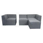 Canapé sectionnel de salon modulaire 4 places moderne Canapé en tissu au design minimaliste en forme d'usine - Product Image 2