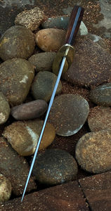 Couteau Bowie en acier Damas fait main de qualité supérieure, taille personnalisée, poignée confortable, couteau à désosser - Product Image 5