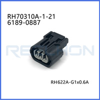 Prise d'adaptateur de bobine d'allumage de borne de connecteur automatique étanche à 3 broches pour Accord pour Honda Civic CR-V 6189-0887 Cuivre ABS Nylon