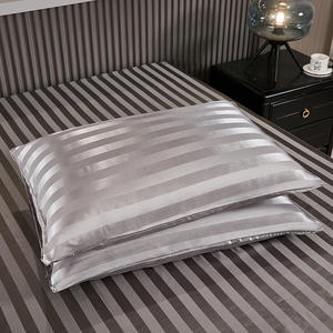 热卖缎面条纹床上用品床单套装卧室、客房、床上用品套装 - Product Image 6