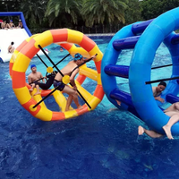 Équipement de jeu aquatique, jeux sportifs d'été, rouleau aquatique gonflable, jeu sportif, roue aquatique gonflable flottante