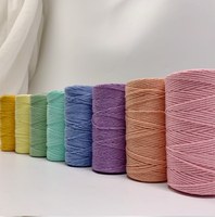 Prix le plus bas décor à la maison 3MM 100m rouleau couleur coton corde macramé cordon bricolage corde