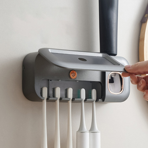 <span class=keywords><strong>Stérilisateur</strong></span> de brosse à dents UV portable intelligent, 5 emplacements, rechargeable par USB Type-C, désinfectant multifonctionnel avec capteur intelligent - Product Image 2