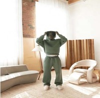 Nouvel ensemble décontracté pour homme : sweat à capuche ample style streetwear et pantalon large à jambe droite et tombante