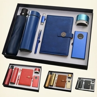 Coffrets cadeaux de luxe vintage du Nouvel An chinois, personnalisés avec tasse isotherme, carnet en cuir à logo en relief et stylo métallique, en coffret cadeau
