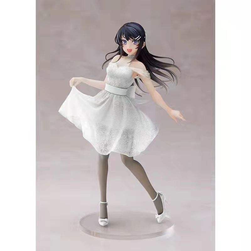 ชุดเดรสคริสตัลผ้าลินินสีขาว