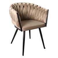 Échantillon Gratuit - Fauteuil d'Angle de Loisirs, Chaise Fauteuil Rond Rembourré pour Petits Espaces