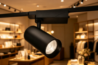 Spot LED sur rail moderne en aluminium à 2 fils pour la maison, les magasins, la vente au détail et les supermarchés
