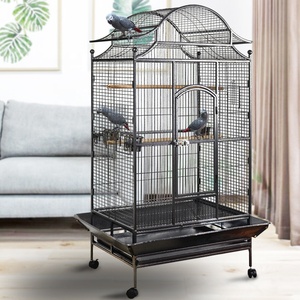 Hoge Kwaliteit Metalen Ijzeren Vogelkooi Voor Papegaaien Grote Huisdierenproducten Fabriek Oem Dem Levering Plastic Bakje Goed Verkopen Specialiteit Manufa - Product Image 6