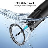 Kit de nettoyage d'oreilles électrique pliable et portable, rechargeable par USB, étanche IPX6, compact, pour les voyages et les soins personnels