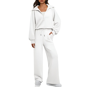 Custom acid wash wide leg <b>sweatpants</b> for streetwear brands <b>women</b> vintage wash <b>sweatpants</b> baggy pants wholesale - Product Image 1